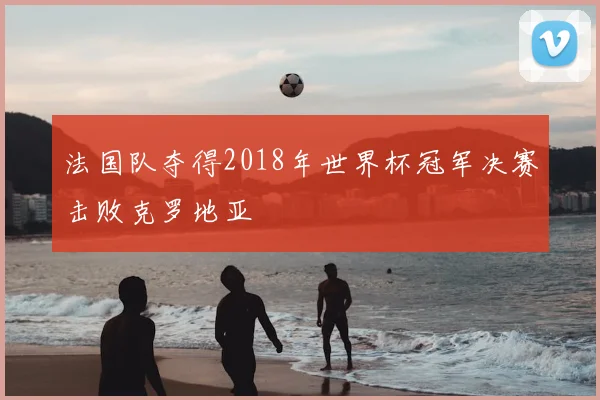 法国队夺得2018年世界杯冠军决赛击败克罗地亚